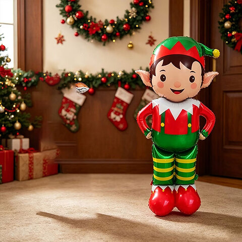 Balloon Elf of Christmas Airloonz - Inflate with air -110cm Height