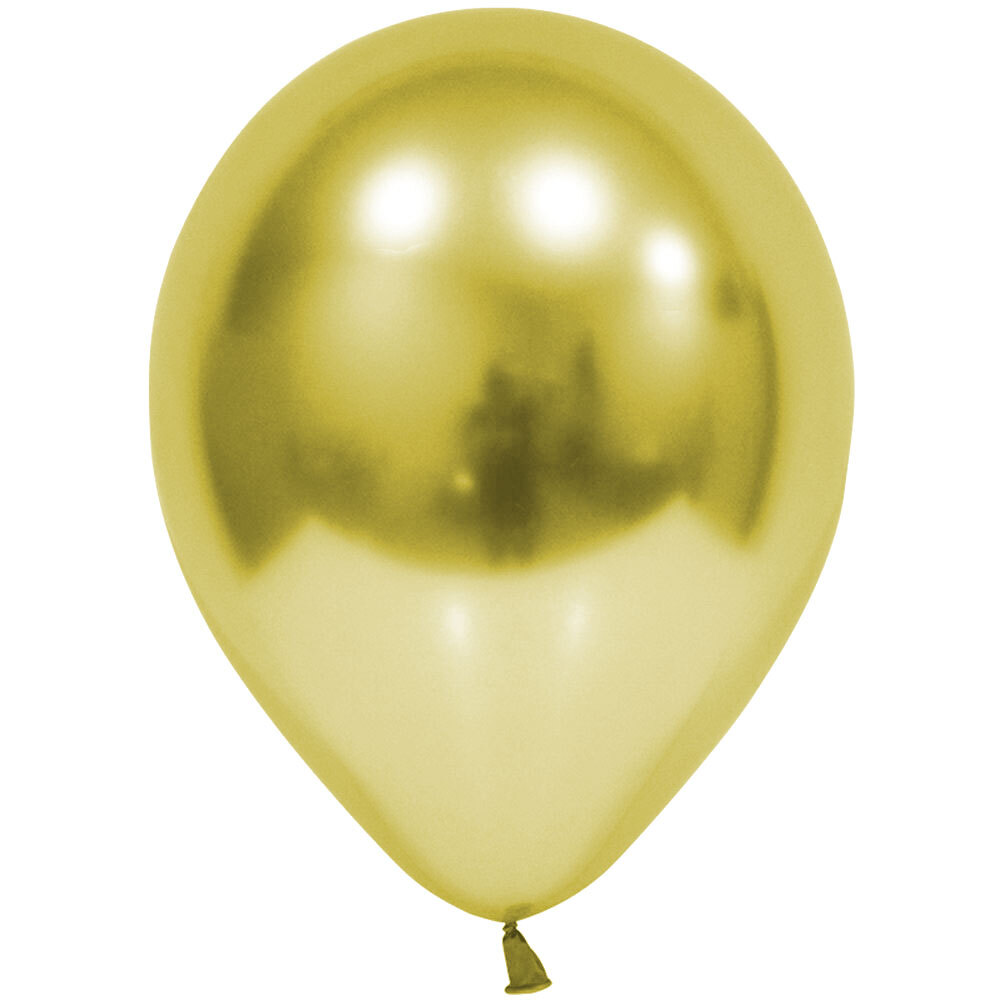 Μπαλόνι 12'' (30cm) Χρυσό Chrome (25 Tεμάχια) - Marco Polo Quality Balloons 3