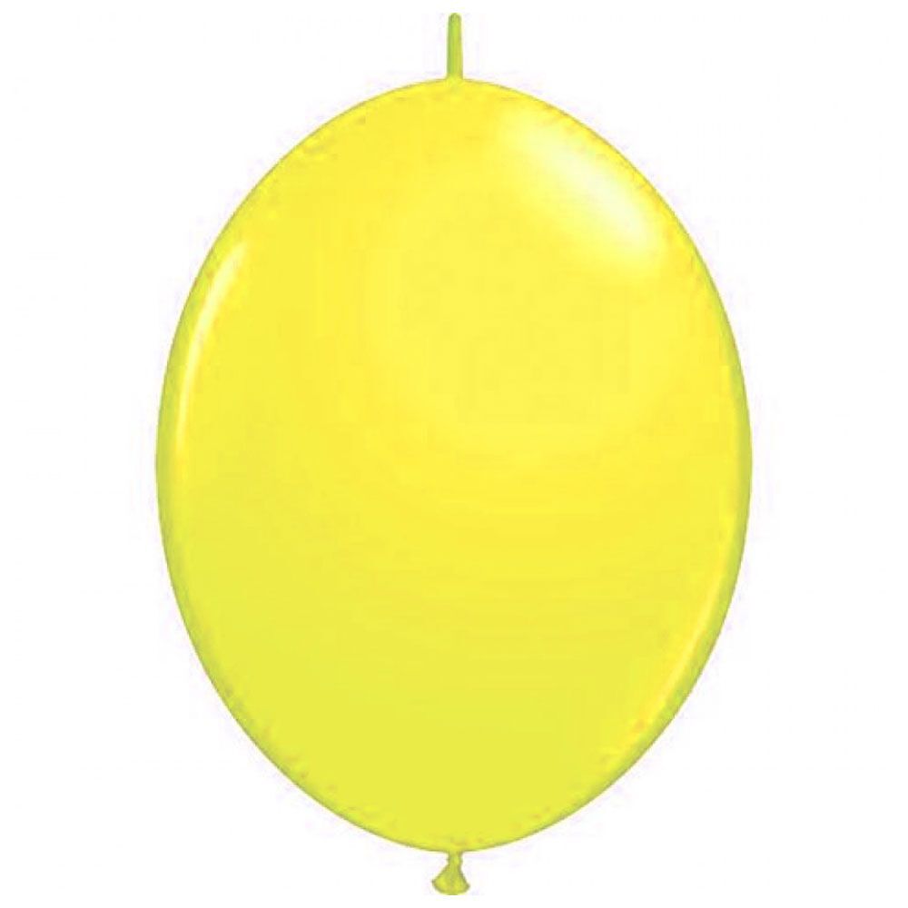 Balloon latex yellow 2 link arch 14 inch 100 pcs